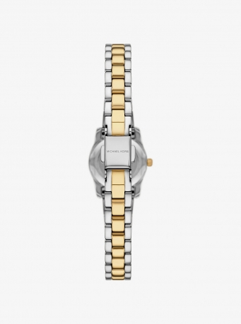 Michael Kors Micro Lexington Pavé Two-Tone Watch