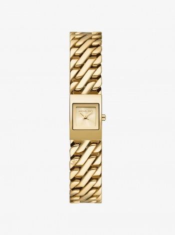 Michael Kors Mini Darrington Gold-Tone Chain-Link Watch