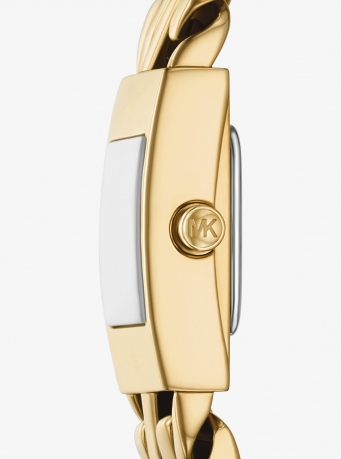 Michael Kors Mini Darrington Gold-Tone Chain-Link Watch