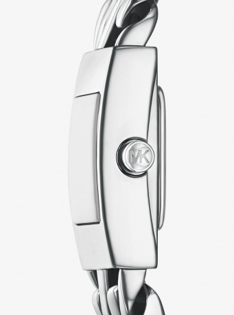 Michael Kors Mini Darrington Silver-Tone Chain-Link Watch