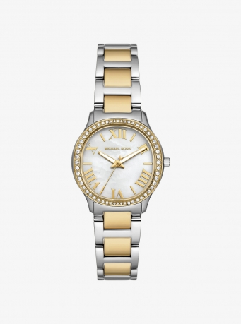 Michael Kors Mini Sage Pavé Two-Tone Watch