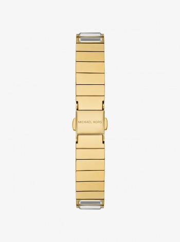 Michael Kors Limited-Edition Mini Darrington Pavé Bezel Gold-Tone Watch