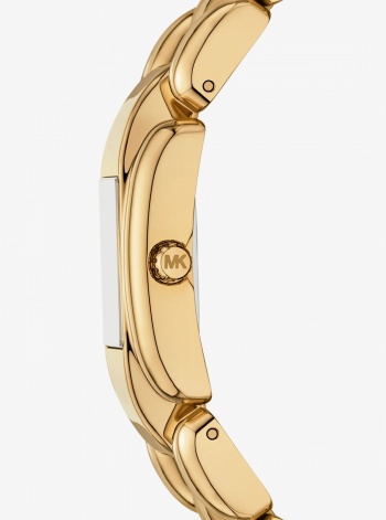 Michael Kors Mini Hally Pavé Gold-Tone Watch