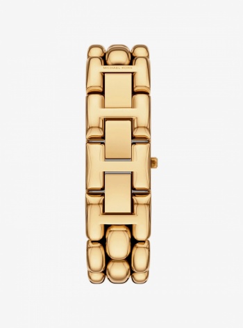 Michael Kors Mini Hally Pavé Gold-Tone Watch