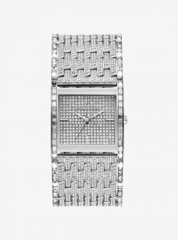 Michael Kors Limited-Edition Georgie Pavé Silver-Tone Watch