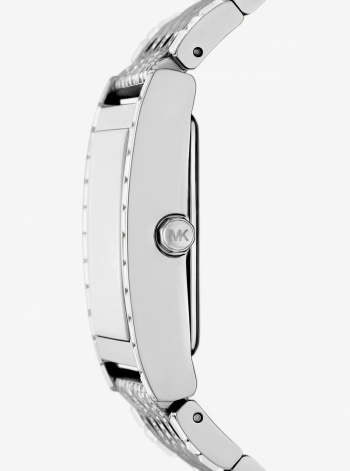 Michael Kors Limited-Edition Georgie Pavé Silver-Tone Watch