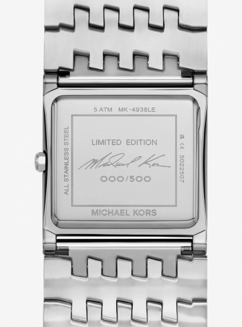 Michael Kors Limited-Edition Georgie Pavé Silver-Tone Watch