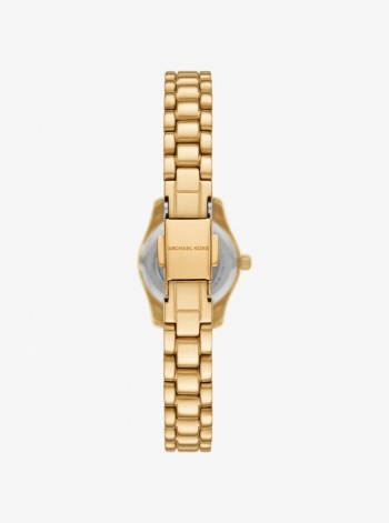 Michael Kors Petite Lexington Pavé Gold-Tone Watch and Jewelry Gift Set