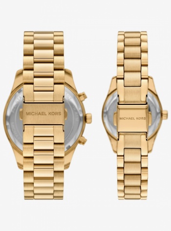Michael Kors Lexington His and Hers Gold-Tone Watch Set