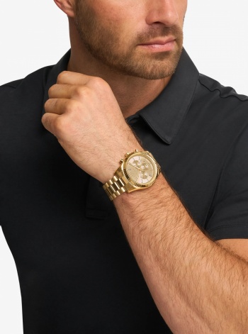 Michael Kors Lexington His and Hers Gold-Tone Watch Set
