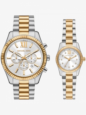 Michael Kors Lexington His and Hers Two-Tone Watch Set
