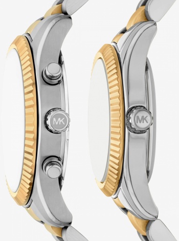 Michael Kors Lexington His and Hers Two-Tone Watch Set