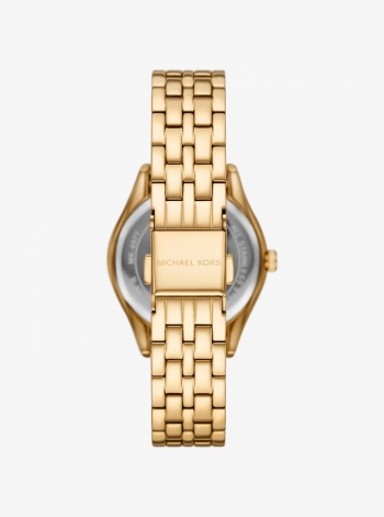 Michael Kors Mini Harlowe Pavé Gold-Tone Watch and Jewelry Set