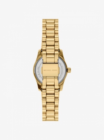 Michael Kors Petite Lexington Pavé Gold Watch and Heart Bracelet Gift Set