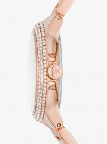 Michael Kors Mini Camille Pavé Rose Gold-Tone Watch
