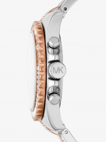 Michael Kors Oversized Everest Pavé Two-Tone Watch