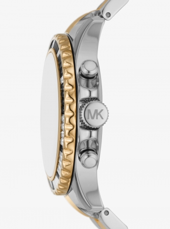 Michael Kors Oversized Everest Pavé Two-Tone Watch