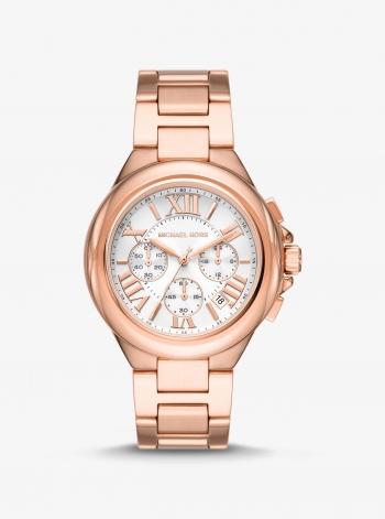 Michael Kors Oversized Camille Rose Gold-Tone Watch