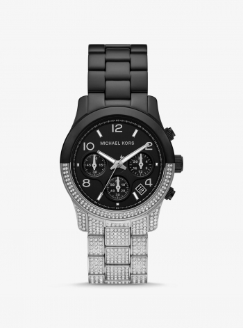 Michael Kors Runway Pavé Two-Tone Watch