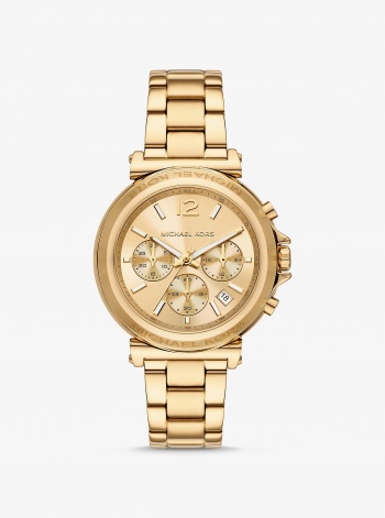Michael Kors Oversized Maren Gold-Tone Watch