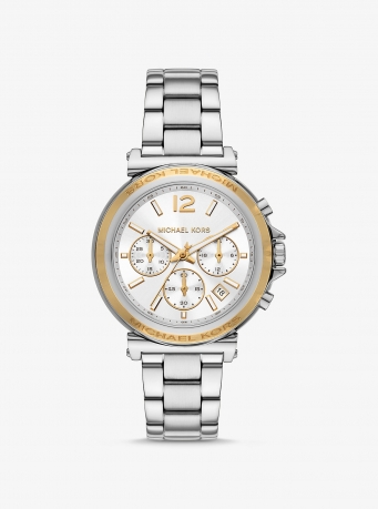Michael Kors Oversized Maren Silver-Tone Watch