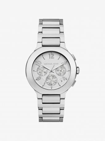 Michael Kors Oversized Gramercy Silver-Tone Watch