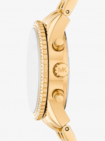 Michael Kors Mini Bryant Pavé Gold-Tone Watch