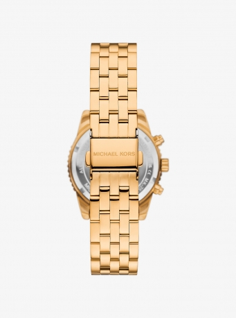 Michael Kors Mini Bryant Pavé Gold-Tone Watch