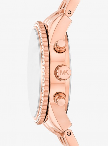 Michael Kors Mini Bryant Pavé Rose Gold-Tone Watch