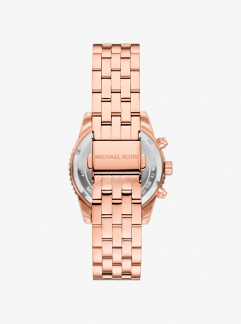 Michael Kors Mini Bryant Pavé Rose Gold-Tone Watch