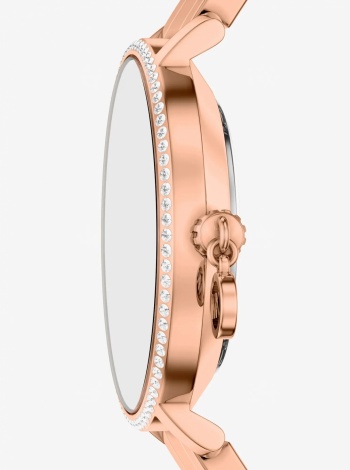 Michael Kors Mini Pyper Pavé Rose Gold-Tone Watch