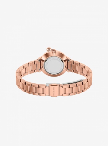 Michael Kors Mini Pyper Pavé Rose Gold-Tone Watch