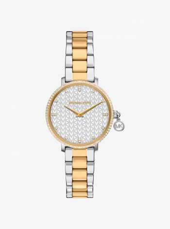 Michael Kors Mini Pyper Pavé Two-Tone Watch