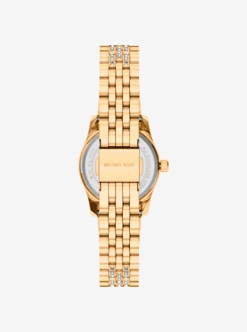 Michael Kors Petite Lexington Pavé Gold-Tone Watch