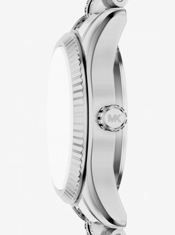 Michael Kors Petite Lexington Pavé Silver-Tone Watch