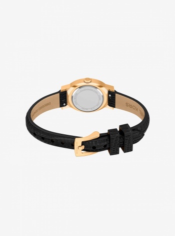 Michael Kors Petite Maude Gold-Tone and Lizard Embossed Leather Watch