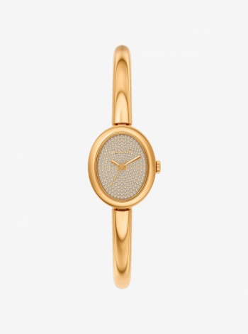 Michael Kors Petite Maude Gold-Tone Bangle Watch