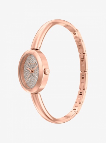 Michael Kors Petite Maude Rose Gold-Tone Bangle Watch