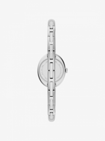 Michael Kors Petite Maude Rose Silver-Tone Bangle Watch