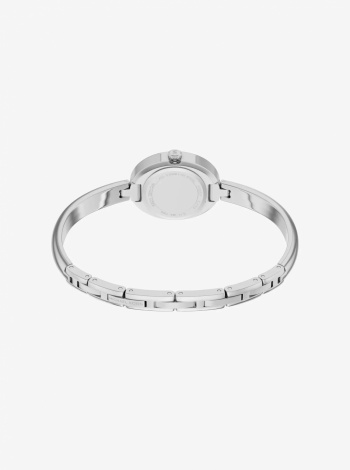 Michael Kors Petite Maude Rose Silver-Tone Bangle Watch