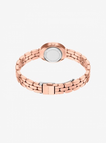 Michael Kors Petite Maude Rose Gold-Tone Watch and Pavé Bangle Jewelry Gift Set