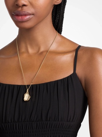 Michael Kors Suri Gold-Tone Watch Necklace