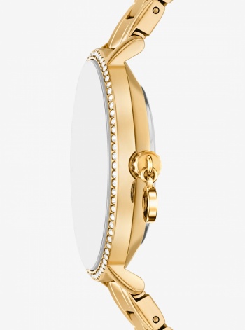 Michael Kors Mini Pyper Pavé Gold-Tone Watch