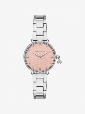 Michael Kors Mini Pyper Pavé Silver-Tone Watch