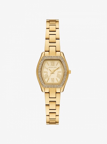 Michael Kors Petite Chelsea Pavé Gold-Tone Watch