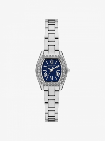 Michael Kors Petite Chelsea Pavé Silver-Tone Watch