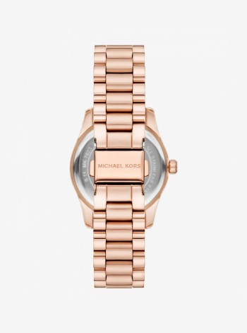 Michael Kors Mini Lexington Pavé Rose Gold-Tone Watch