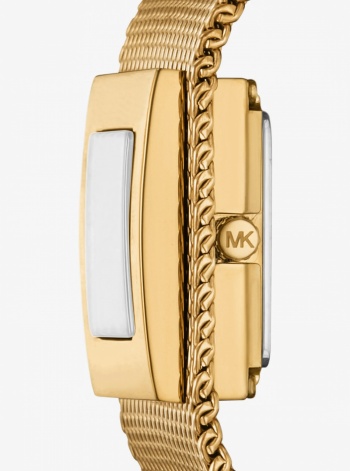 Michael Kors Petite Georgie Gold-Tone Mesh Watch