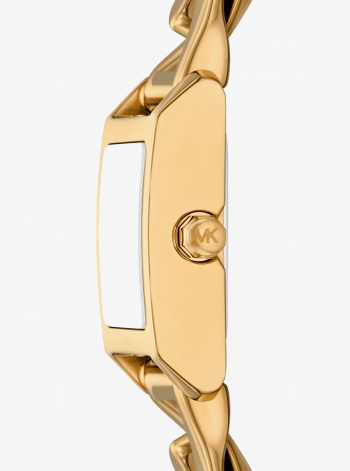Michael Kors Micro Georgie Gold-Tone Watch and Jewelry Gift Set
