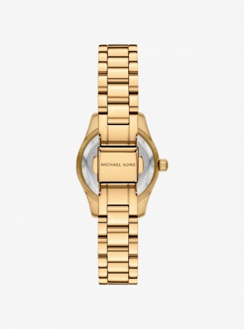 Michael Kors Lexington Brushed Gold-Tone Watch Gift Set